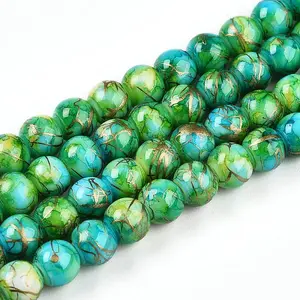 Baking Painted Glass Beads Strands
