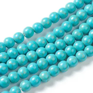Synthetic Turquoise Beads Strands
