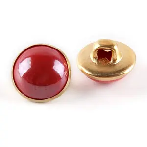 1-Hole Brass Resin Button