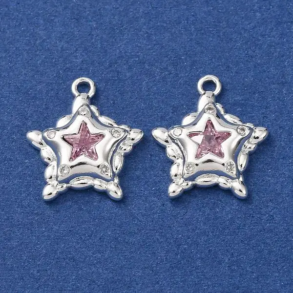 Brass with Cubic Zirconia Pendants