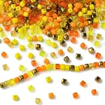 500Pcs Cube Glass Beads