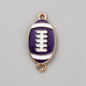 Zinc Alloy Enamel Sport Connector Charms