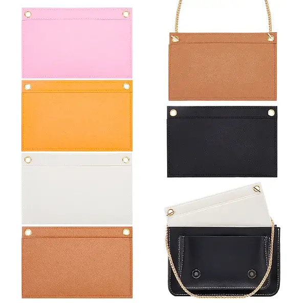 5Pcs 5 Colors Wool Felt Bag Organizer Inserts