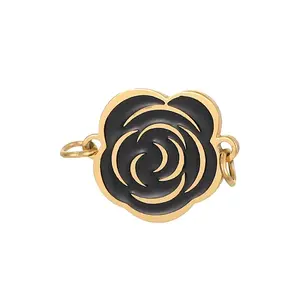 304 Stainless Steel Enamel Connector Charms