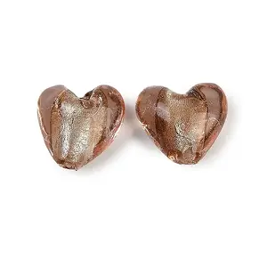 Handmade Silver Foil Lampwork Glass Beads