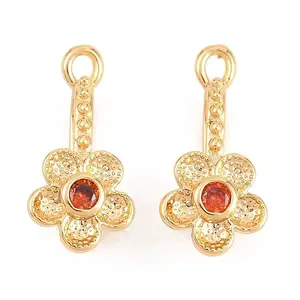 Valentine's Day Brass Micro Pave Cubic Zirconia Pendants