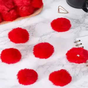 20Pcs Faux Rabbit Fur Soft Pompom Ball