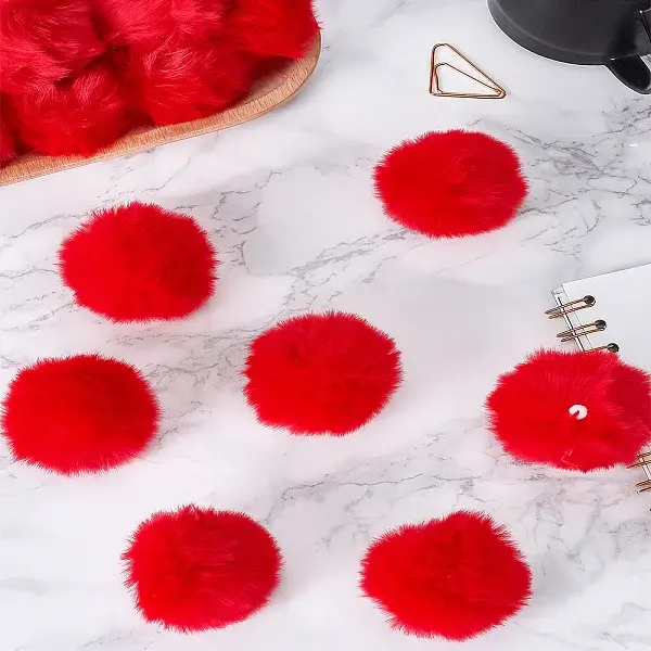 20Pcs Faux Rabbit Fur Soft Pompom Ball