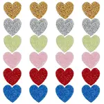 24Pcs 6 Colors Rhinestone Thread Iron on/Sew On Patches