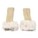 Plush Acrylic Fibers Knitting Fingerless Gloves