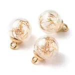 Transparent Handmade Blown Glass Bottle Pendants