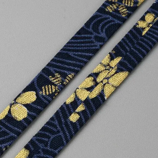 5M Japanese Printed Flower Cotton Ribbons