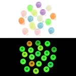 100Pcs Luminous Acrylic Beads