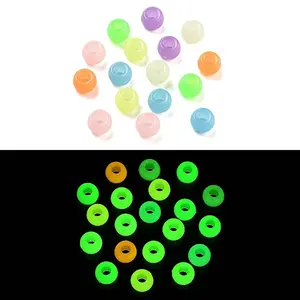 100Pcs Luminous Acrylic Beads