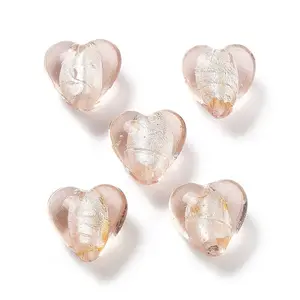 Handmade Silver Foil Lampwork Glass Beads