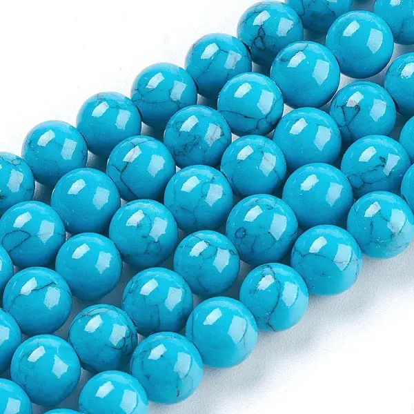 Synthetic Turquoise Beads Strands