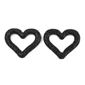 Handmade Polymer Clay Rhinestone Linking Rings