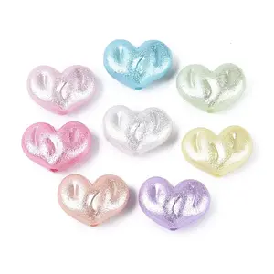 Textured Opaque Acrylic Beads