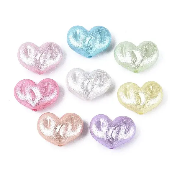 Textured Opaque Acrylic Beads