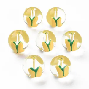 Transparent Glass Enamel Beads