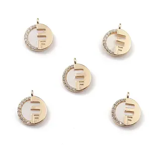 Natural Freshwater Shell Letter Charms