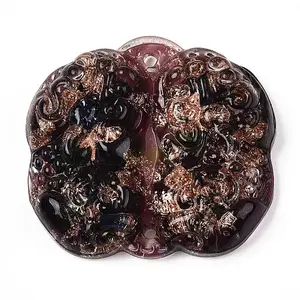 Handmade Gold Sand Lampwork Links Connectors