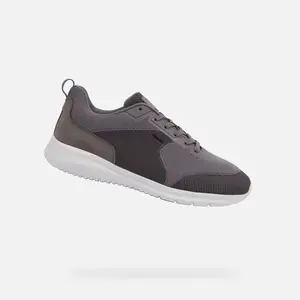 Dark grey men's sneakers Geox Monreale - Men's