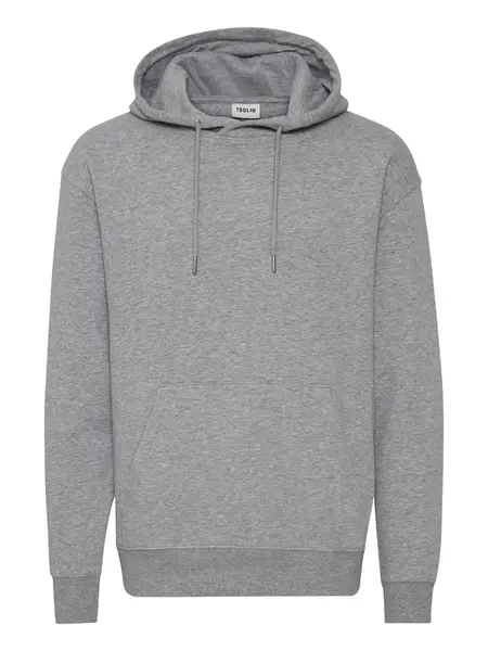 !Solid Sveter 'Lenz'  sivá melírovaná / biela