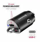 Swissten CL Adaptér Power Delivery 2x USB-C 45W Nano černá
