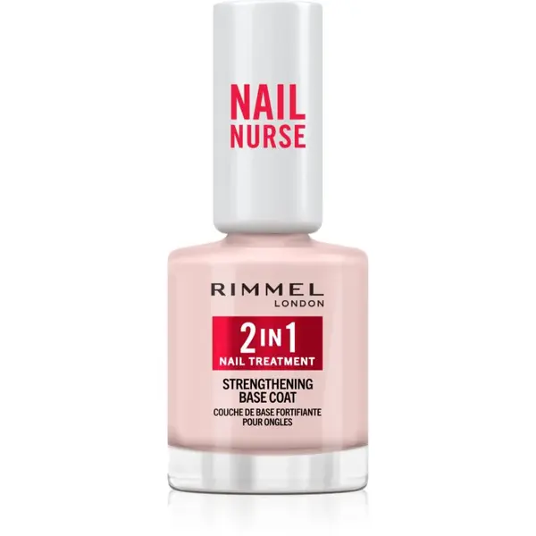 Rimmel Nail Nurse 2-in-1 podkladový lak na nechty so spevňujúcim účinkom 12 ml