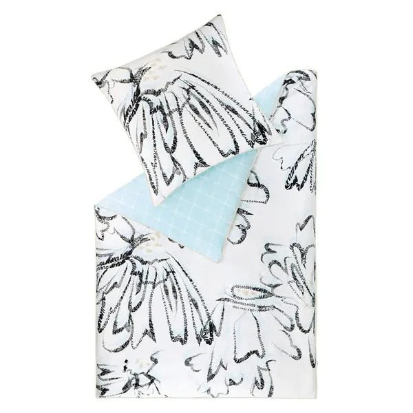 Esprit POVLEČENÍ, satén, modrá, bílá, světle modrá, 140/200 cm