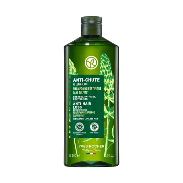 YVES ROCHER Šampon na podporu růstu vlasů s lupinou bílou 300 ml, poškozený obal