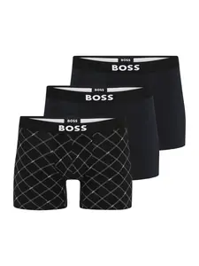 BOSS Boxerky  čierna / biela