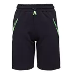 Lewro EIDAN Pohodlné chlapčenské úpletové šortky, čierna, veľkosť 140-146