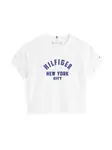 TOMMY HILFIGER Tričko  tmavomodrá / čierna / biela