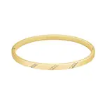 Rosefield Pozlacený pevný náramek s krystaly JBLCG-J1043