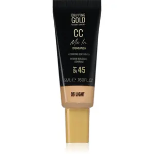 Dripping Gold CC Me In Mini Trial lehký make-up SPF 45 odstín Light 03 5 ml