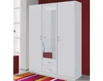 Šatníková skriňa Case, 136 cm, biela%