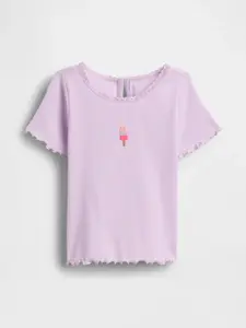 GAP Detské rebrované tričko - Dievčatá