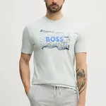 Bavlněné tričko BOSS Orange s potiskem, 50539186