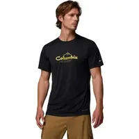 Columbia ZERO RULES LIGHT SS GRAPHIC CREW Pánske tričko, čierna, veľkosť