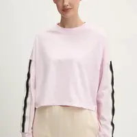 Bavlněné tričko s dlouhým rukávem Dkny