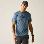 Pánské funkční tričko regatta fingal slogan šedá xxl