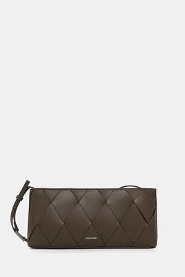 Kabelka Calvin Klein hnědá barva, K60K612992