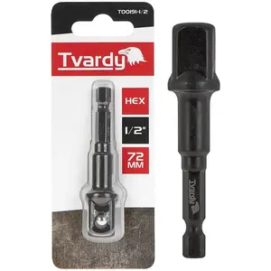 TVARDY 1/2" 75 mm HEX adaptér pro nástrčné klíče