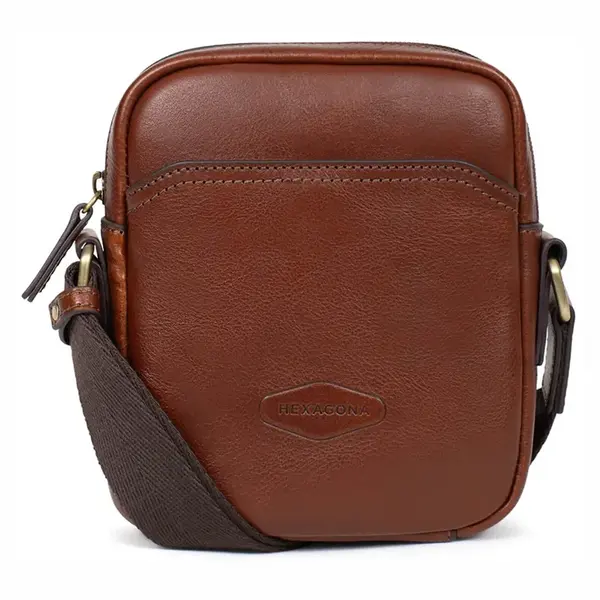 Pánska taška na doklady Hexagon Plune - hnedá