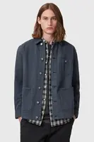 Bavlněná bunda AllSaints EAVIS CHORE tmavomodrá barva, M015OC
