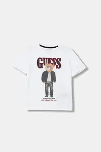 Guess Dětské bavlněné tričko Guess