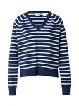 LEVI'S ® Sveter 'Supersoft V-Neck Pullover Sweater'  námornícka modrá / biela