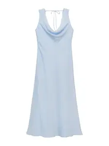 MANGO Šaty  svetlomodrá
